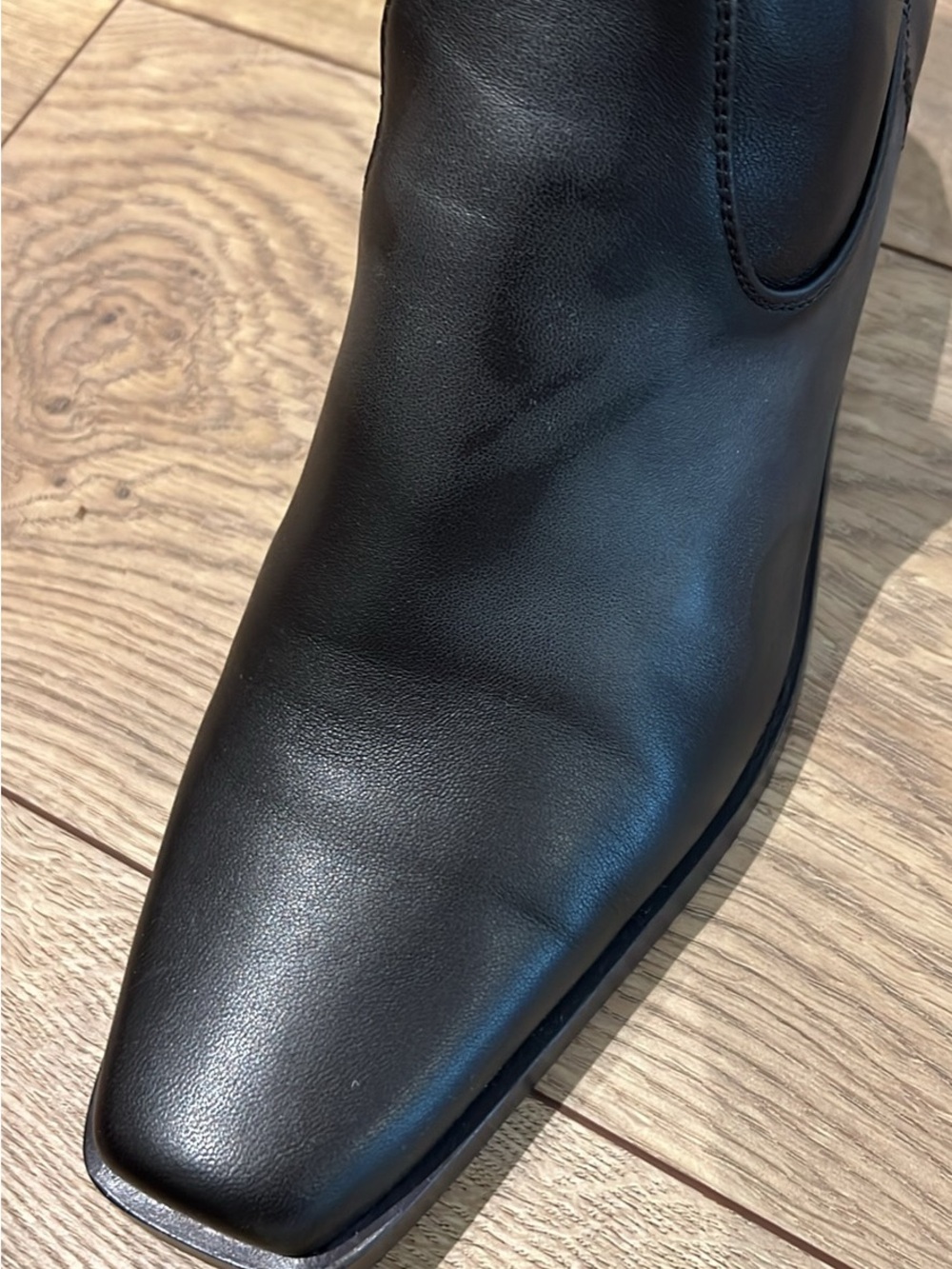 Massimo Dutti Brown Elastic-Shaft Boot